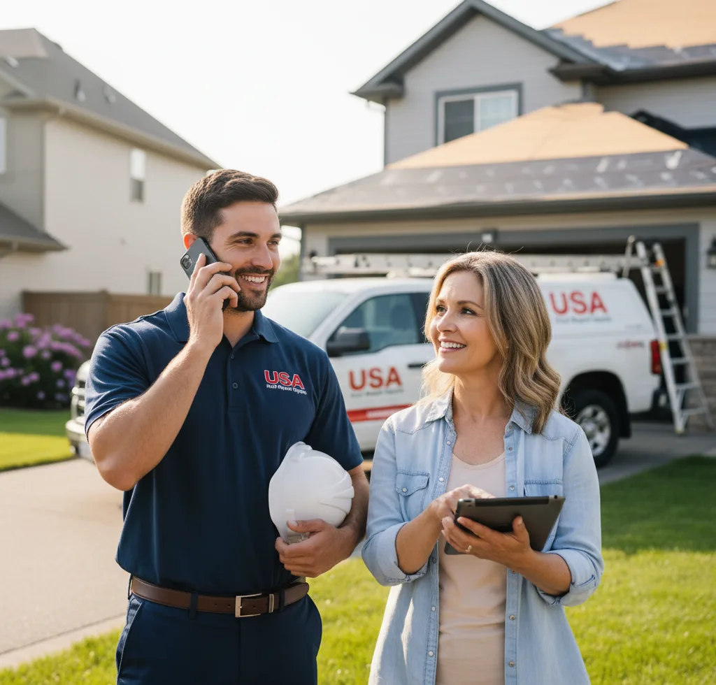 USA Roof Repair Experts customer support in Arcanum